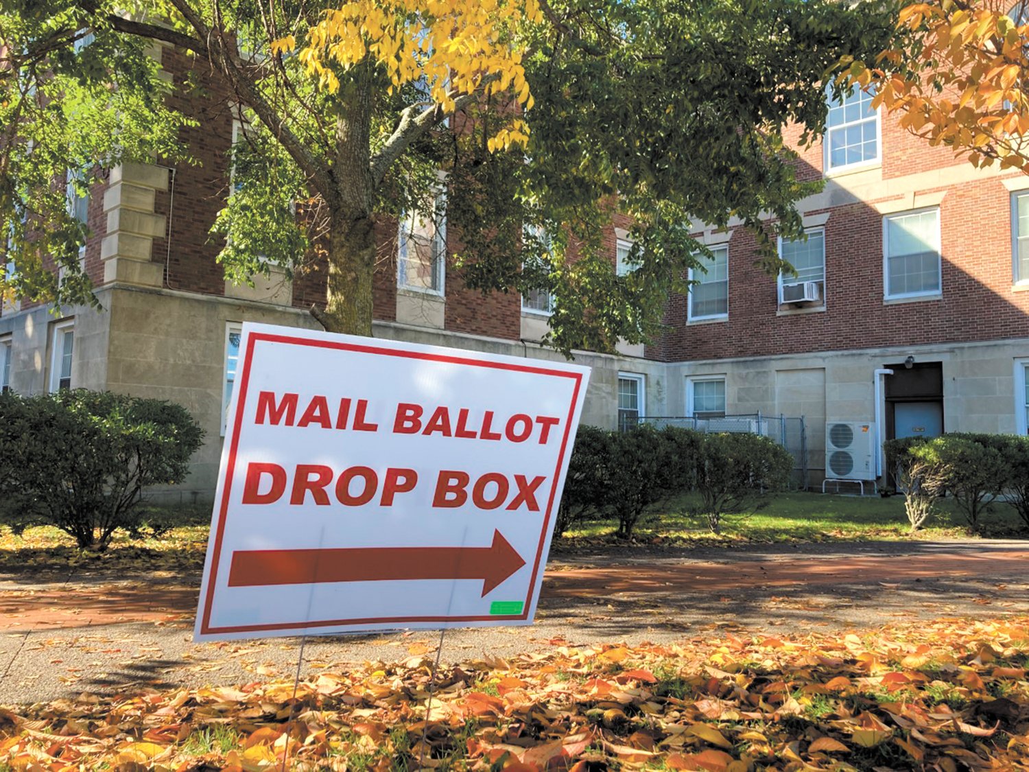 MAIL BALLOT DROP OFF: Early voting for the General Election continues until Nov. 7 at the Peter T. Pastore Youth Center. Mail ballots drop boxes Cranston can be found at Cranston City Hall (869 Park Ave.) on the side entrance next to Cranston East and the RI Board of Elections (2000 Plainfield Pike). (Herald photo)